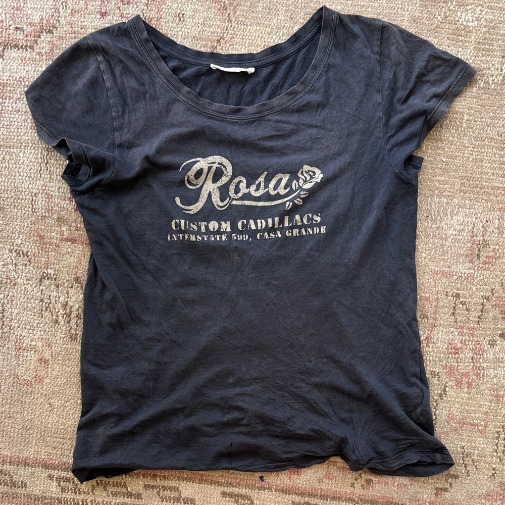 Spell Black Rosa Graphic Short Sleeve Tee